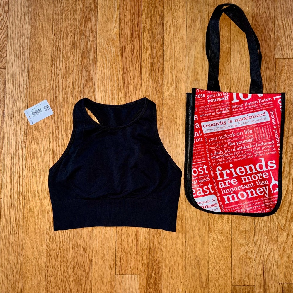 Lululemon Ebb to Train Bra , size 6,  black